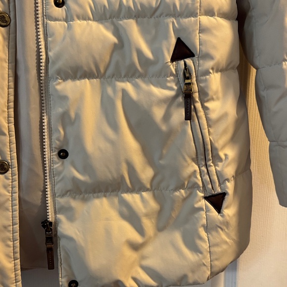Lauren Ralph Lauren Goose Down Puffer Jacket with Sherpa Collar - Picture 5 of 12